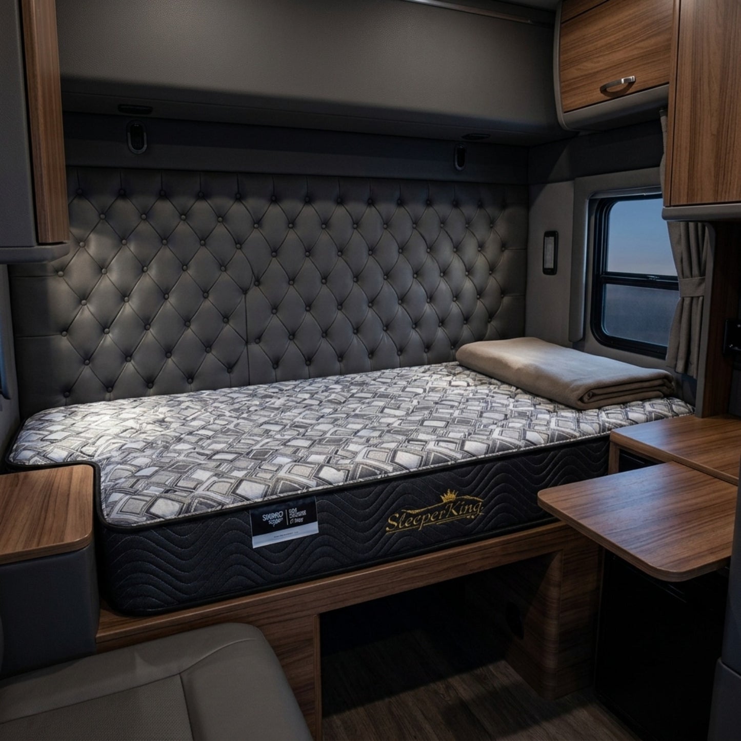T100 Fleet Semi Truck Mattress — One-Sided Plush